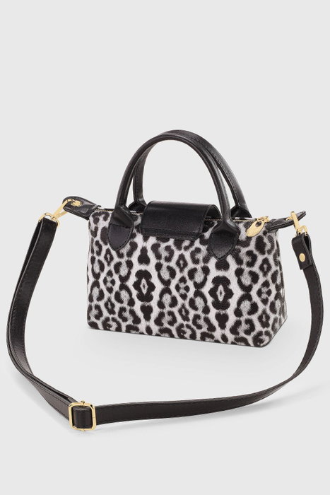 Zoozie Bags Bolso de Hombro Leopardo y Negro